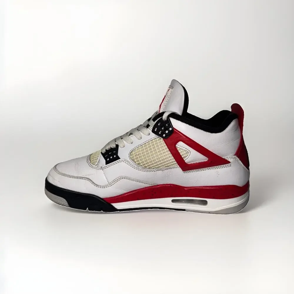 Nike Air Jordan 4 IV Retro Red Cement Mens Size 11 White Fire Black DH6927-161